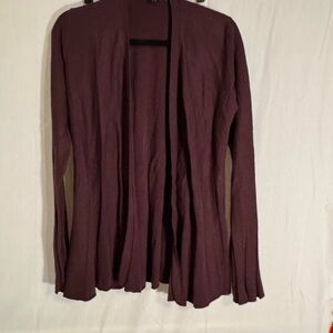 Cyrus Women's Open Front Cardigan - Deep Plum purple